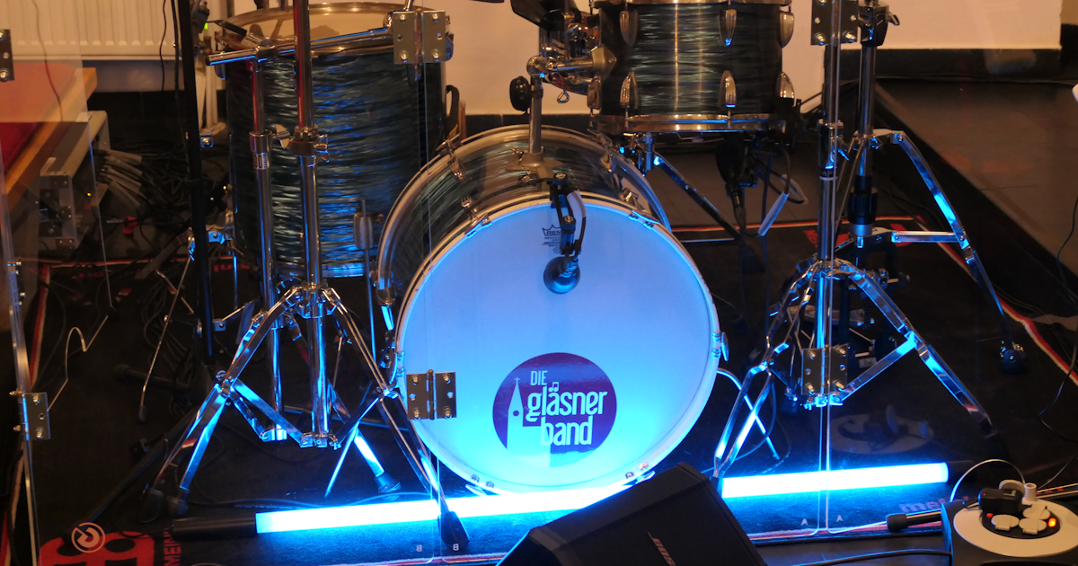 Foto Basstrommel mit Logo